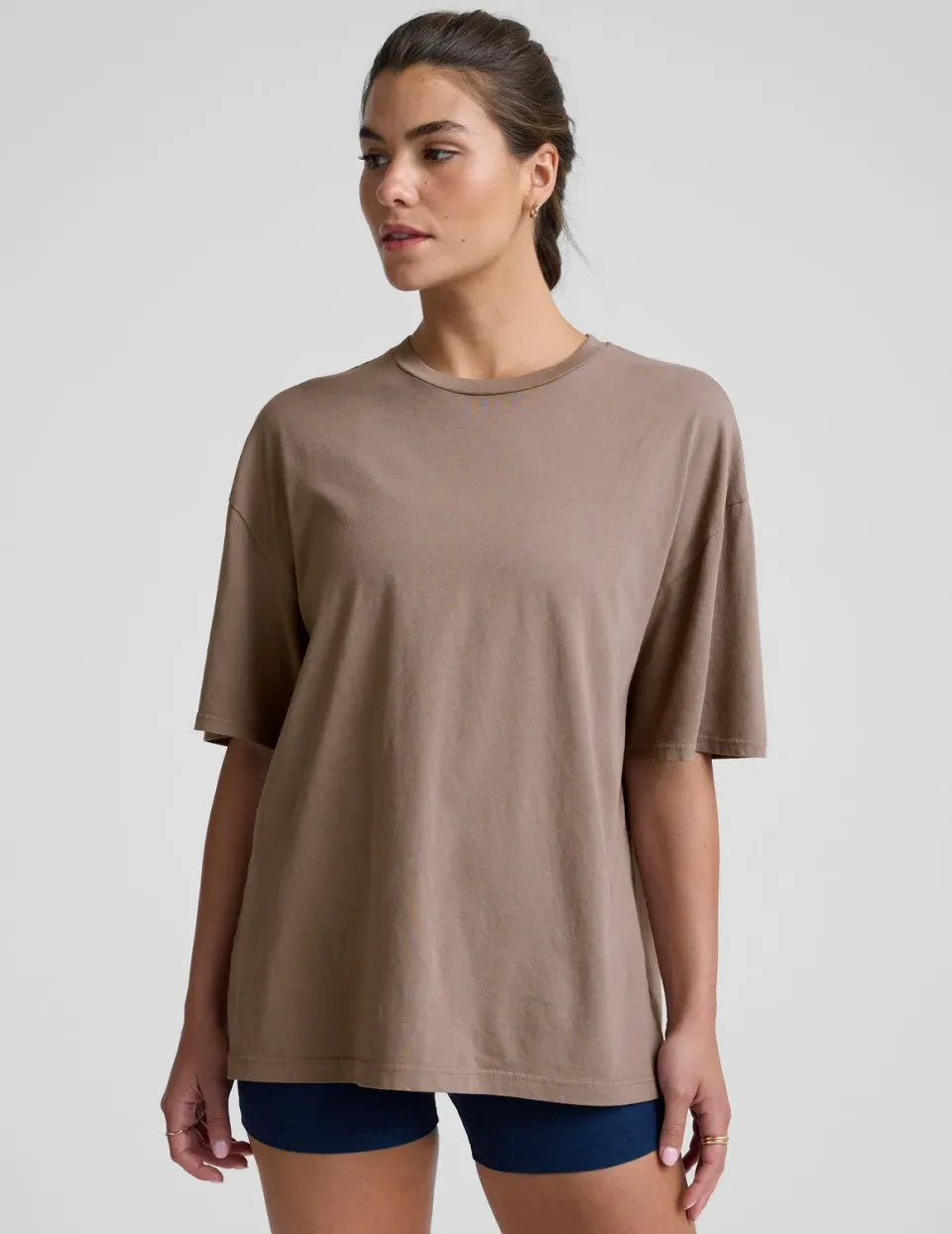 Beyond Yoga Oversized Cotton Tee t-shirt mauve oversize