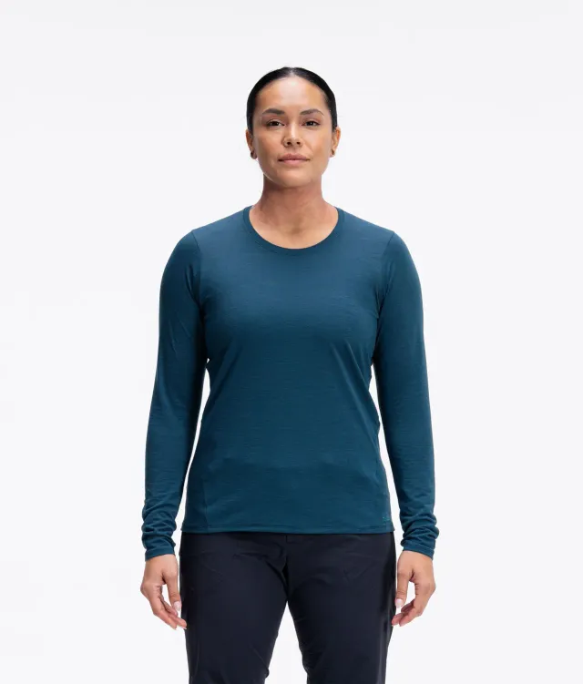 7MESH Desperado Merino Long Sleeve tröja Deep Sea merino