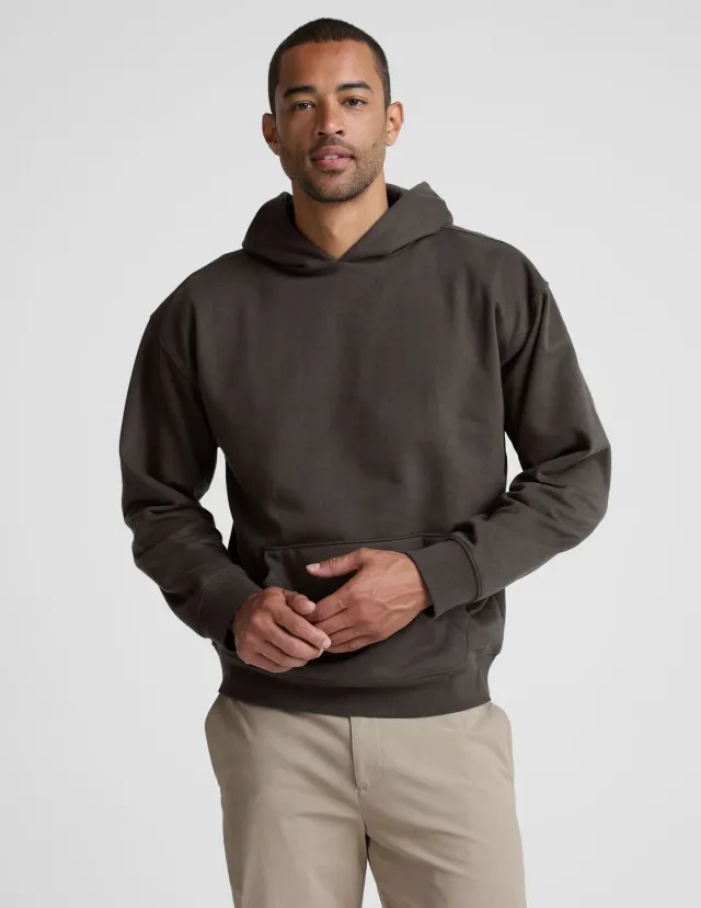 Beyond Yoga LuxeFleece Classic hoodie slate brown mjuk