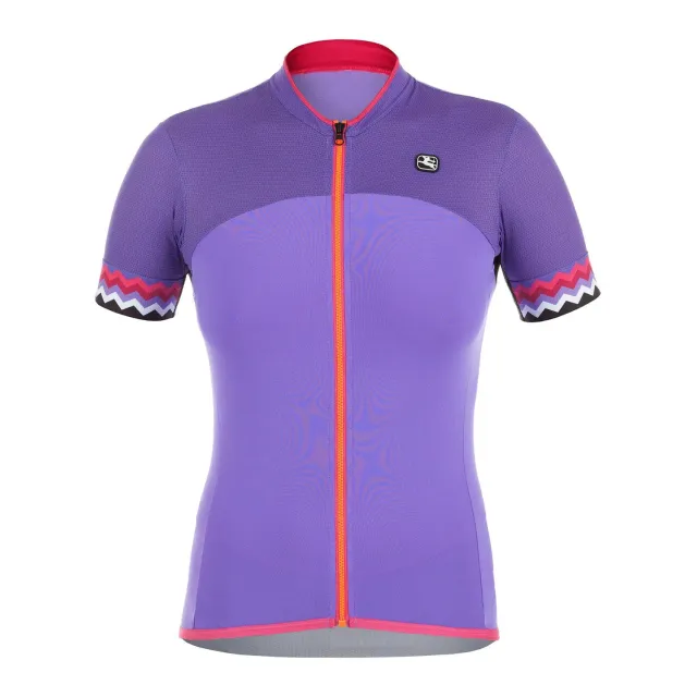 Giordana Lungo Zig Zag Jersey cykeltröja dam Pink S