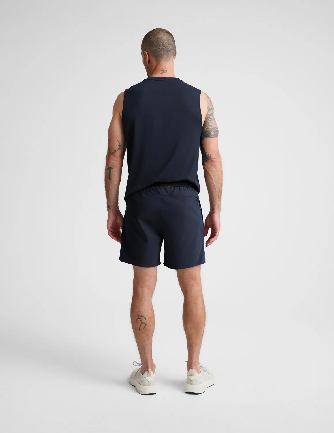 Beyond Yoga WarpLite Range Lined Short 6" shorts Nocturnal Navy