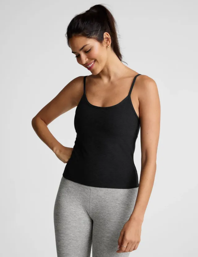 Beyond Yoga Spacedye Forever Tank linne Darkest Night med bh
