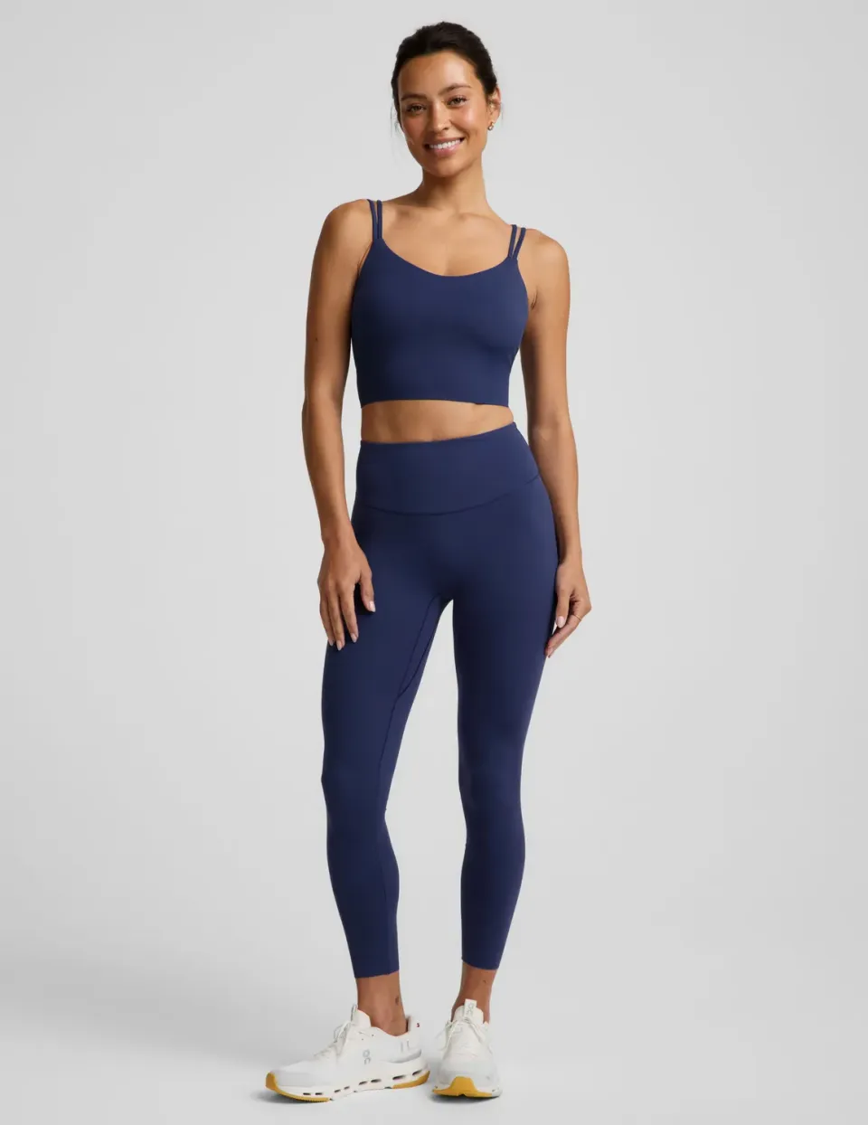 Beyond Yoga Glowzone High Waisted Midi Leggings Deep Ocean blå