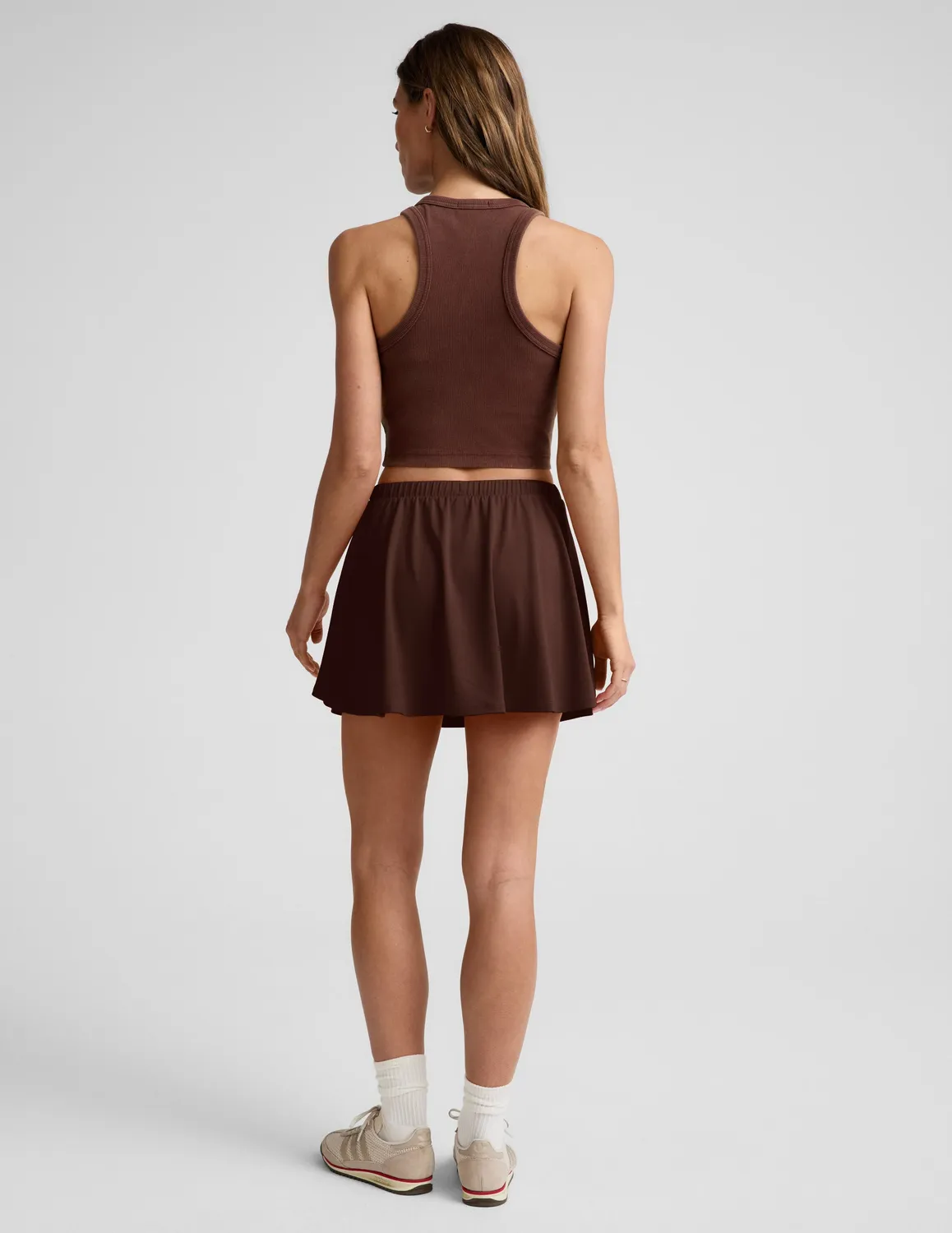 Beyond Yoga Sport Active Drawcord Mini Skirt sportkjol beige