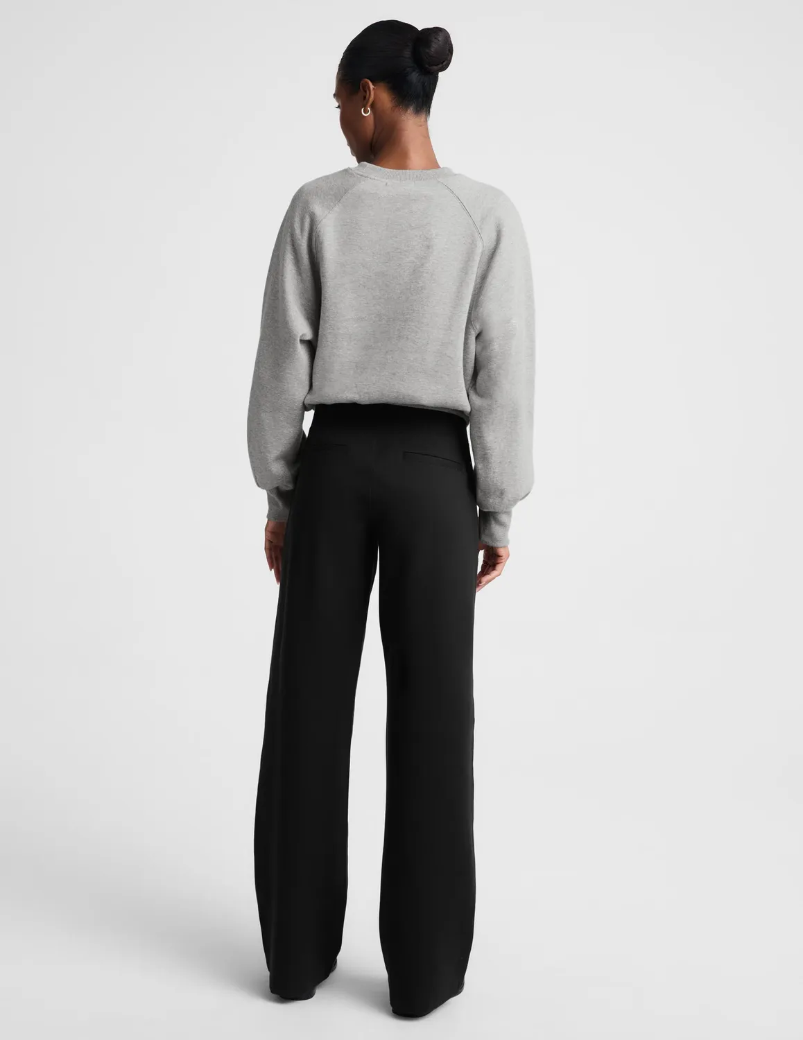 Beyond Yoga Ponte Straight Leg 29" byxor svart struktur