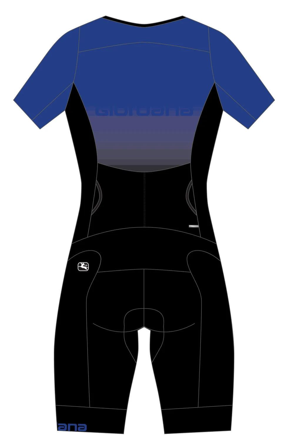 Giordana Vero Tri Doppio Suit triathlondräkt blå/svart
