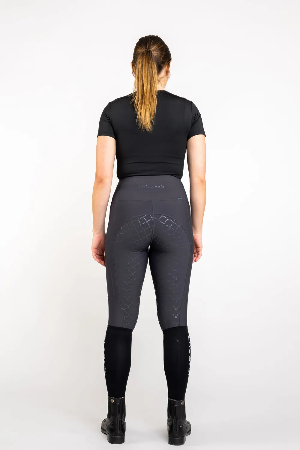 ZacZess Ohio ridleggings graphite full grip hög midja