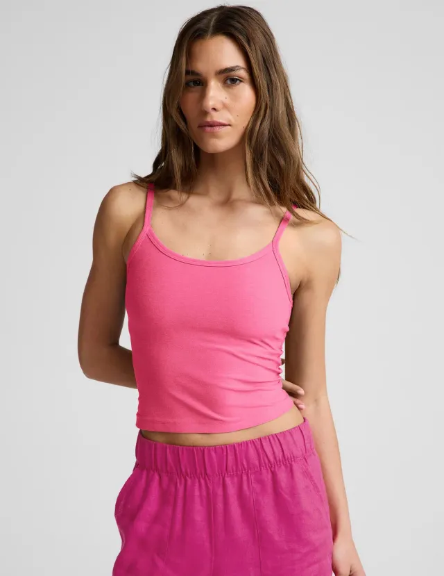 Beyond Yoga Spacedye Forever Tank topp Luscious Pink med bh