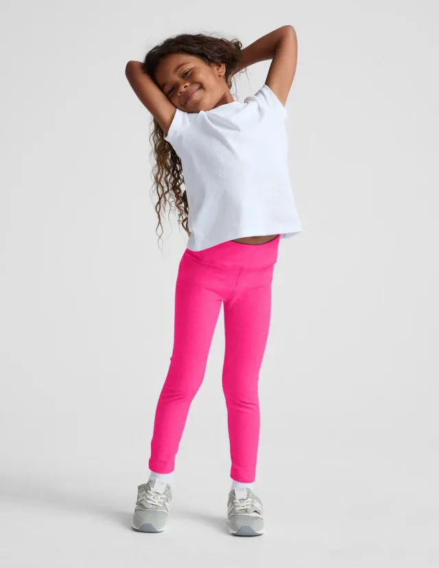 Beyond Yoga Spacedye Toddler Legging barnleggings rosa lek
