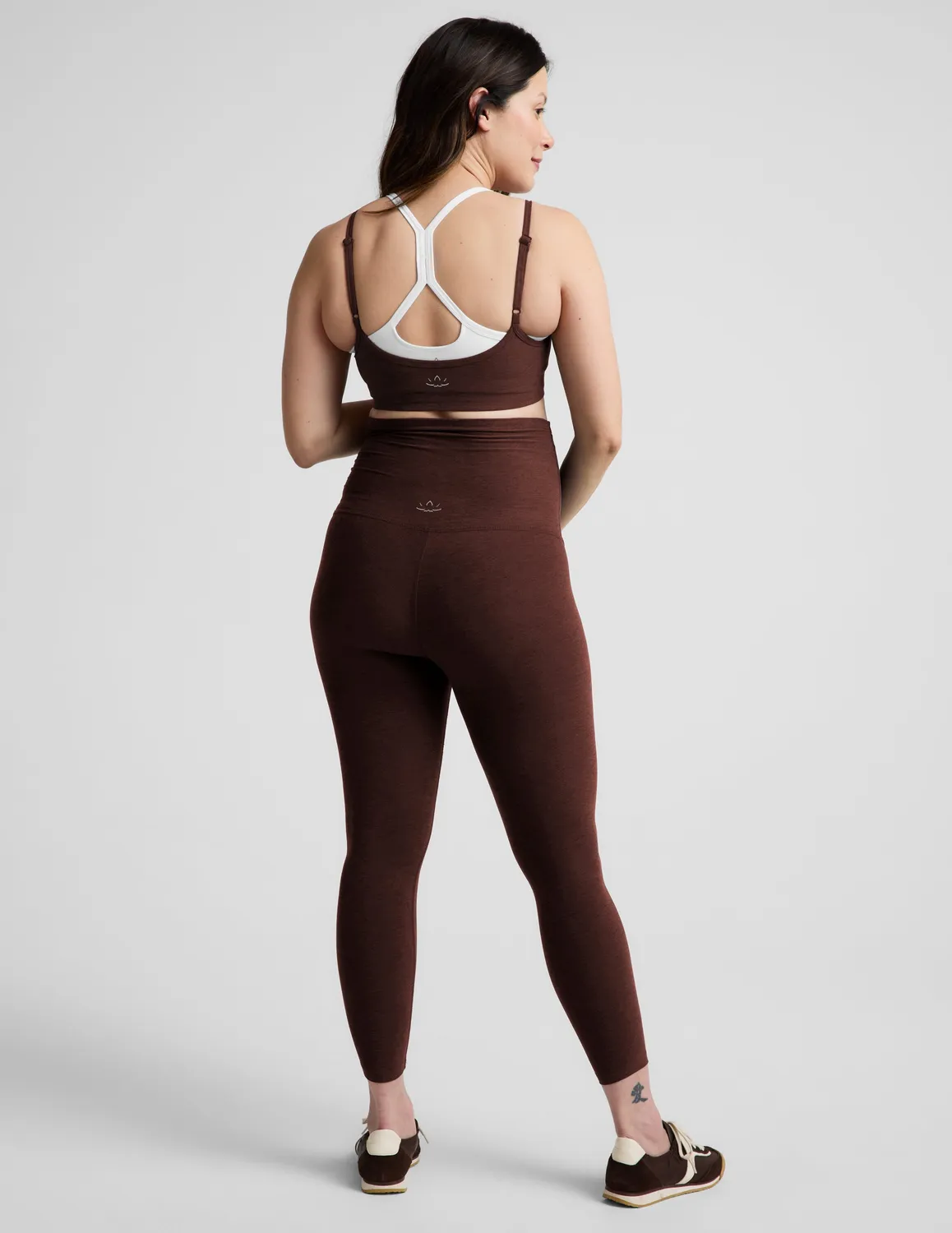 Beyond Yoga Spacedye Love the Bump Midi leggings Iced Mocha gravid