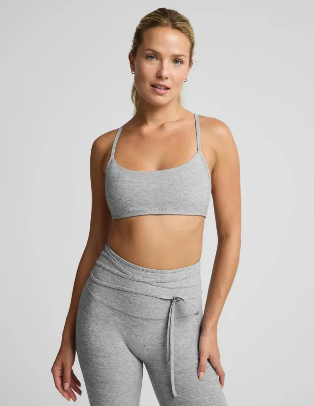 Beyond Yoga Spacedye Minimal Bra sport-bh Silver Mist lätt stöd