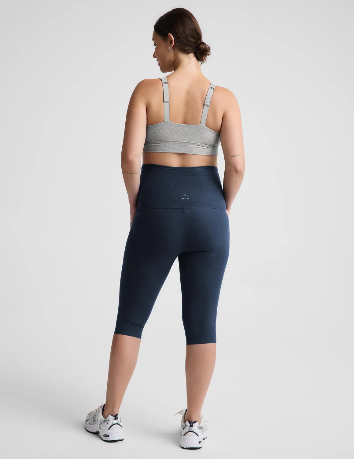 Beyond Yoga Spacedye gravidleggings pedal pusher marinblå