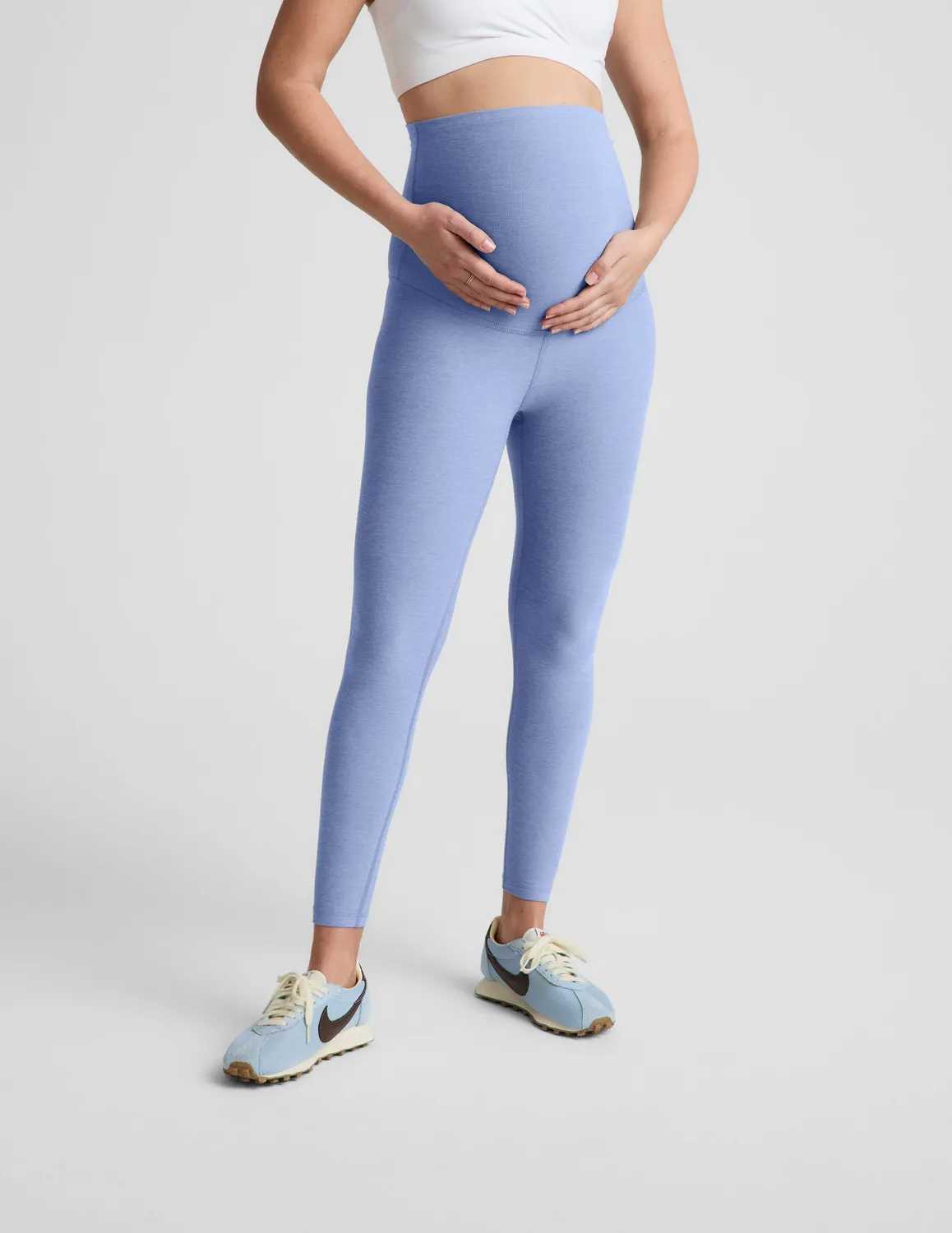 Beyond Yoga Spacedye Love the Bump Midi leggings Pastel Periwinkle gravid