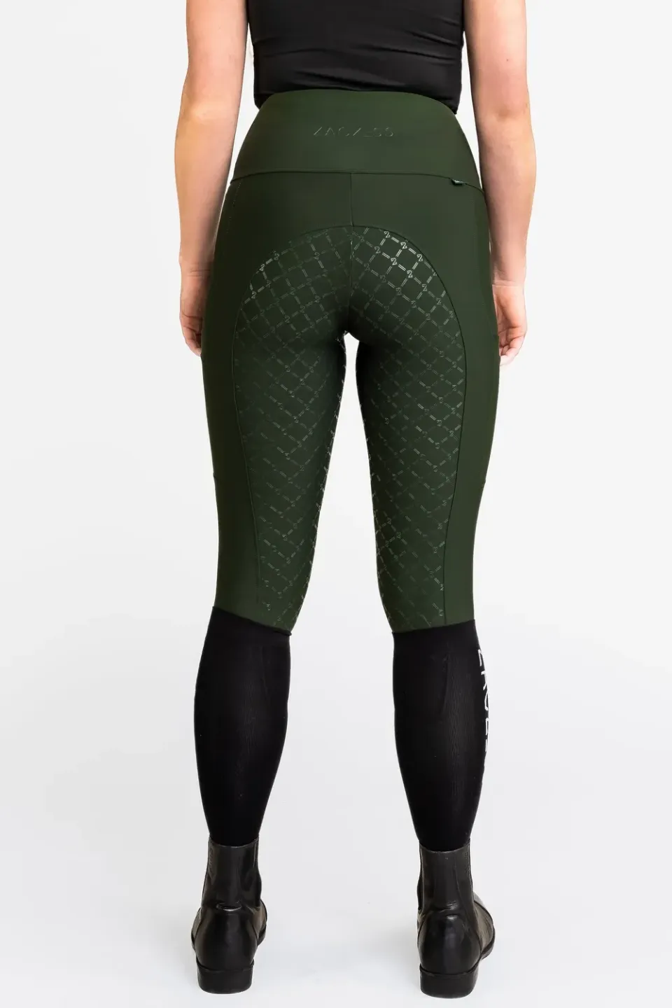 ZacZess Ohio ridleggings emerald full grip hög midja