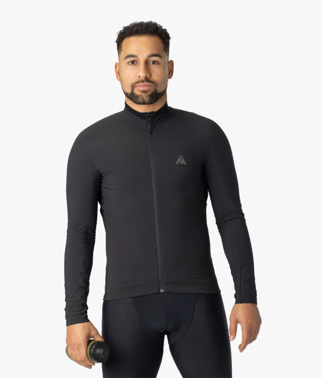 7MESH Seton långärmad cykeltröja svart thermal