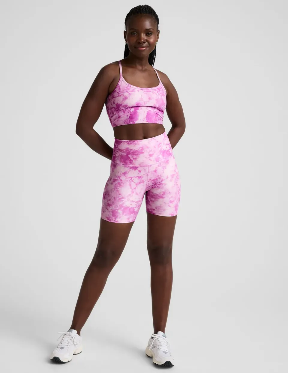 Beyond Yoga SoftMark Keep Pace Biker Short cykelshorts Sunset Violet