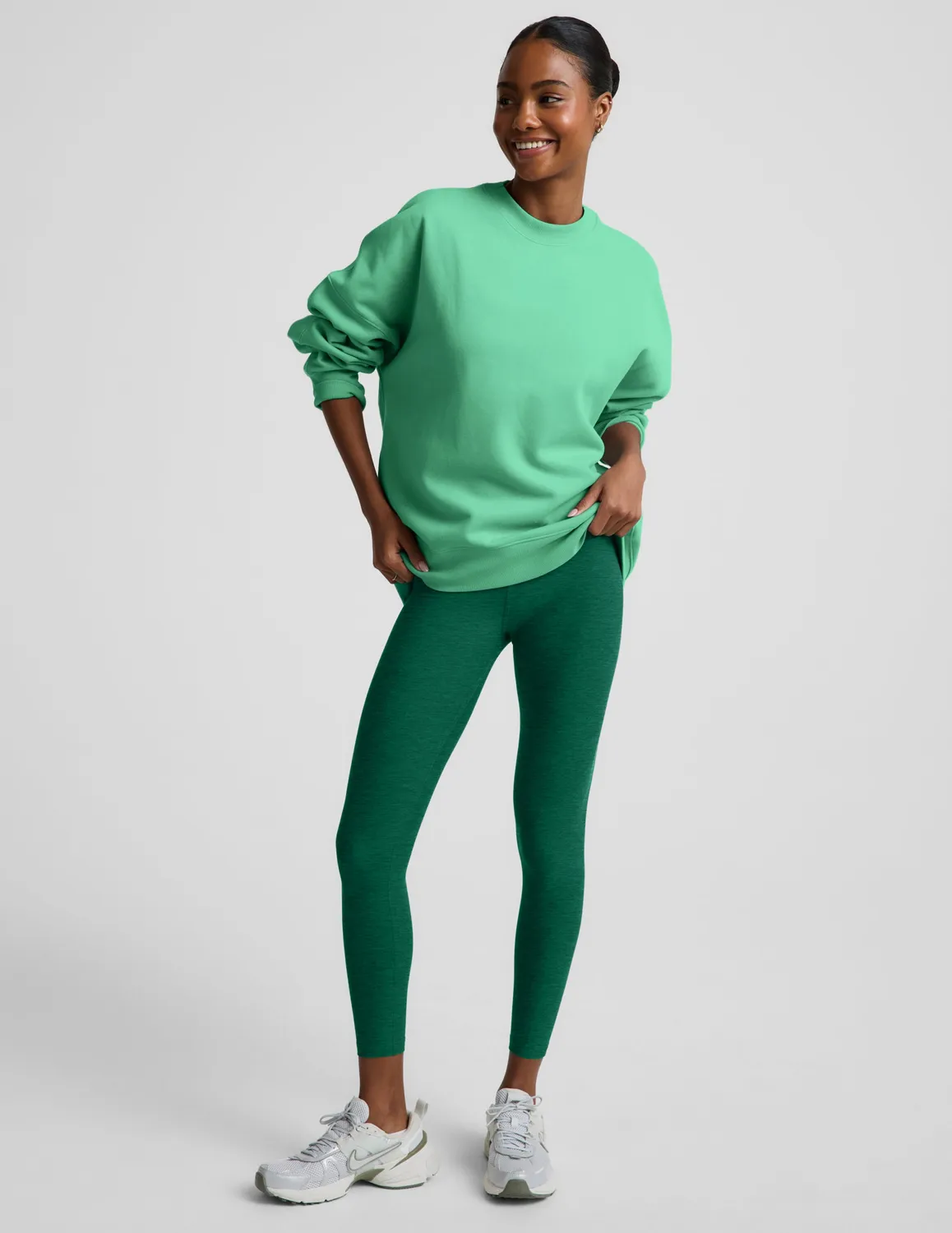 Beyond Yoga LuxeFleece 2.0 Oversized sweatshirt Jade Pool