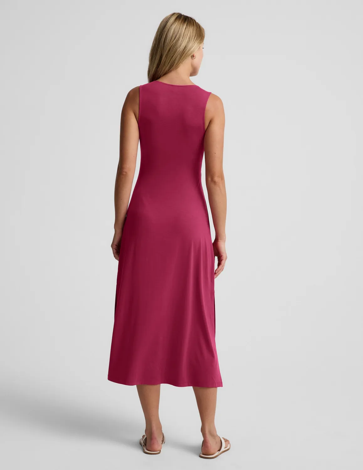 Beyond Yoga Twist Cutout Midi Dress klänning Sangria slim fit