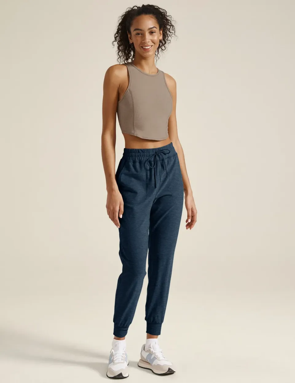 Beyond Yoga Spacedye Commuter Midi joggers Nocturnal Navy