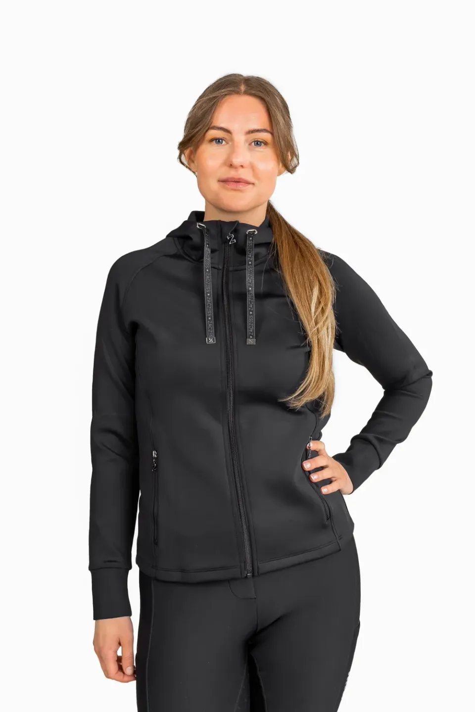 ZacZess Brooklyn Black hoodie svart vindavvisande