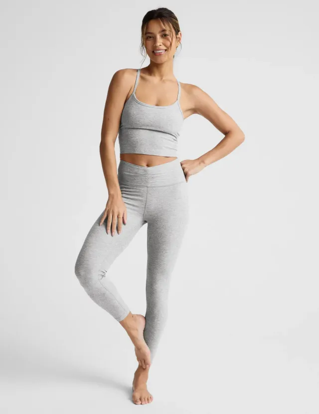 Beyond Yoga Spacedye Centered Midi Legging träningstights Silver Mist