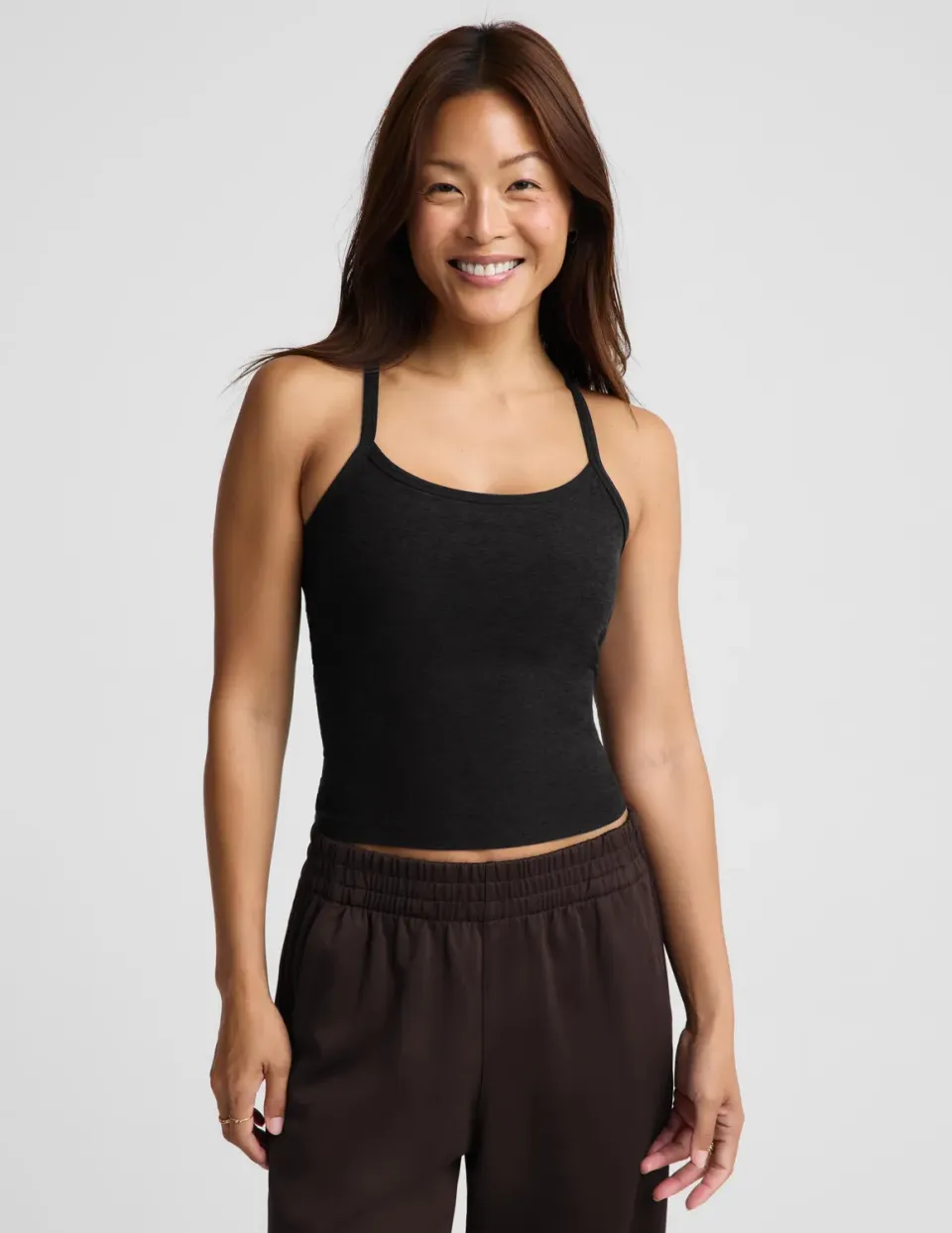 Beyond Yoga Spacedye Slim Racerback Midway linne Darkest Night