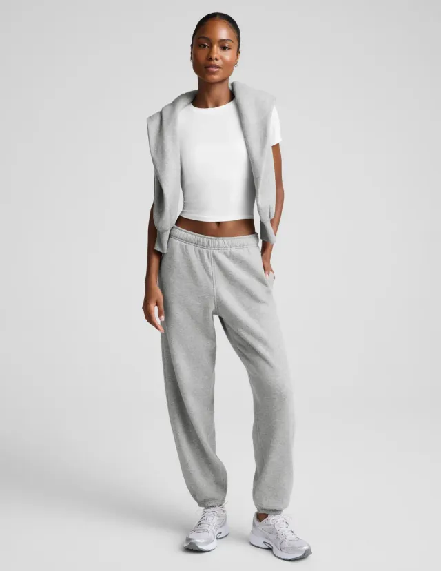 Beyond Yoga LuxeFleece 2.0 Jogger 28 mjukisbyxor grå