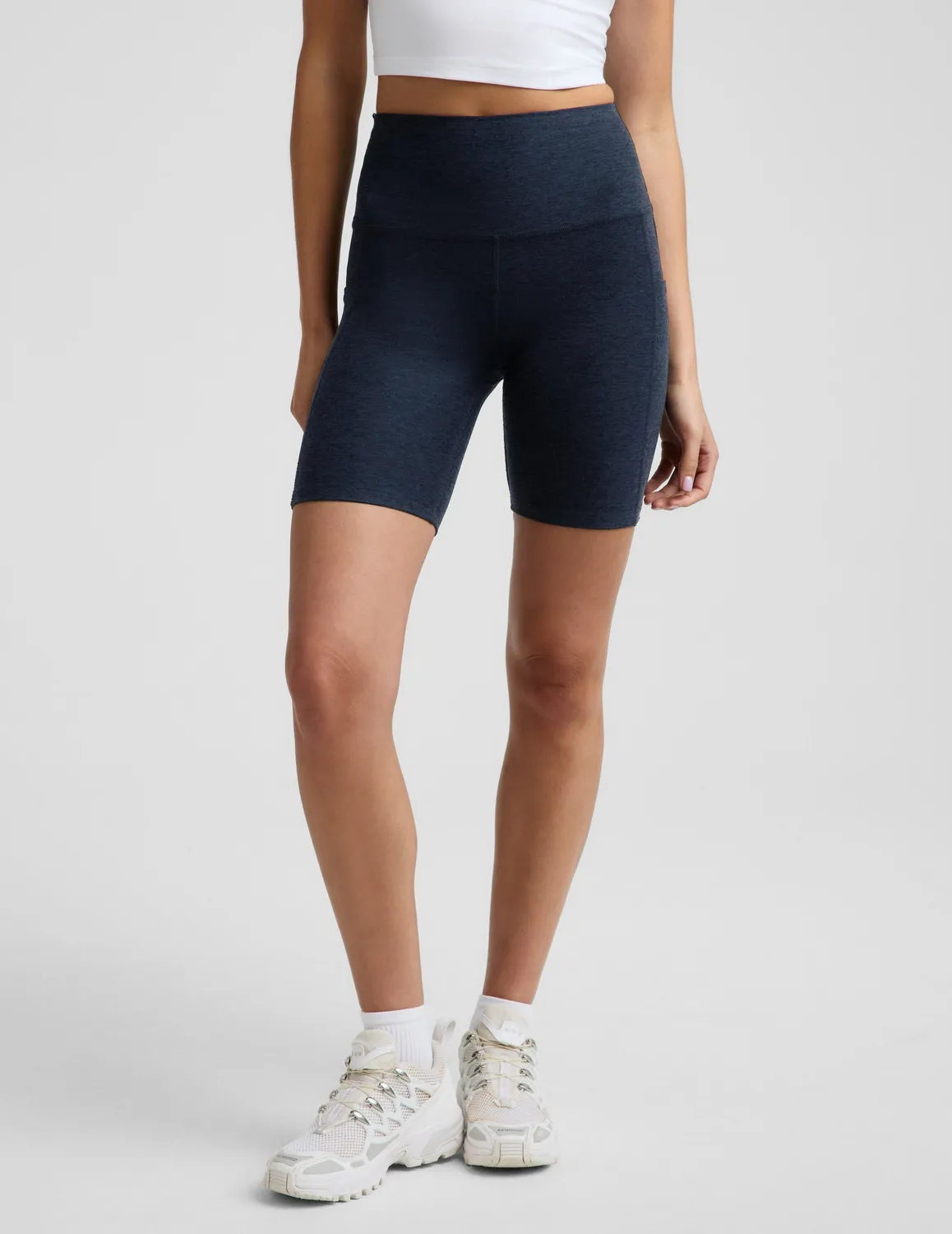 Beyond Yoga Spacedye Keep Pace 7" shorts Nocturnal Navy