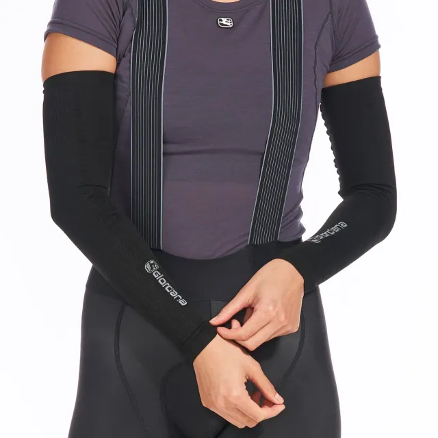 Giordana Dryarn Arm Warmers armvärmare svart sömlös