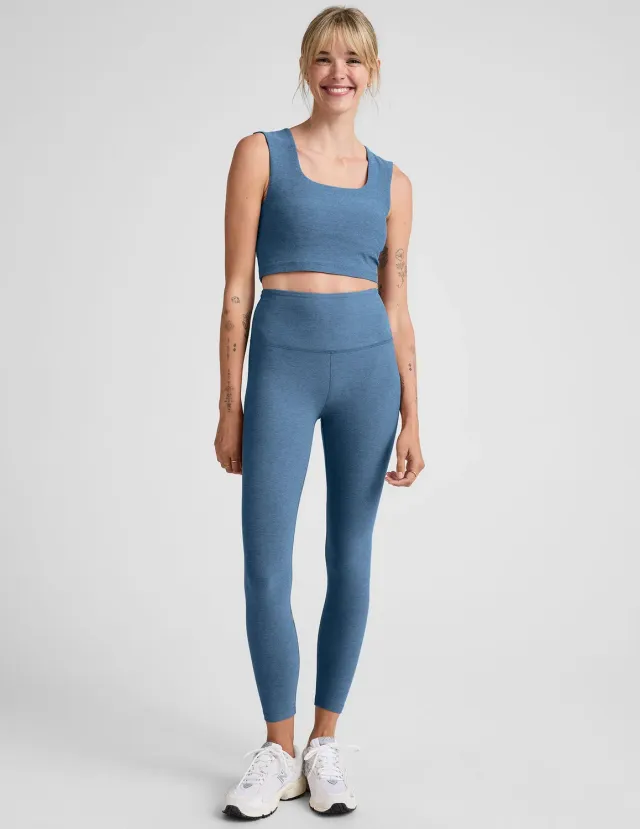 Beyond Yoga Spacedye Caught In The Midi Legging Washed Denim