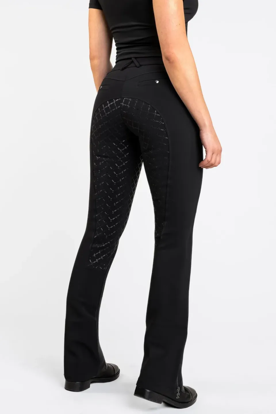 ZacZess BootCut Performance Breeches Ridbyxor Svart hög midja