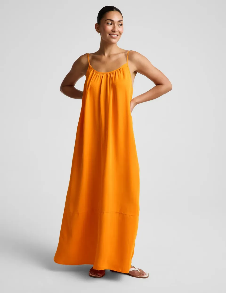 Beyond Yoga Sunkissed Cupro maxiklänning Bright Citrus gul