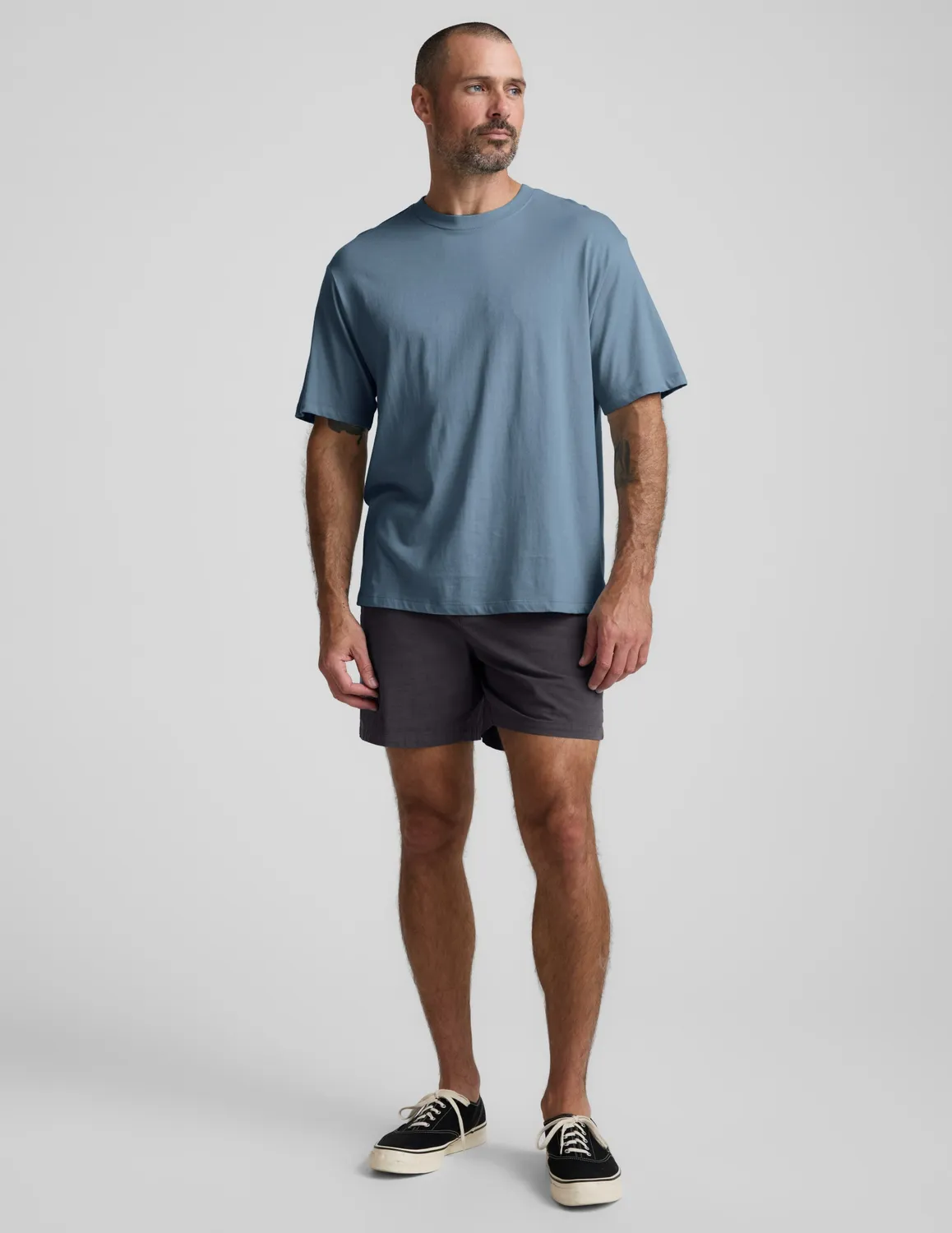 Beyond Yoga SoftKnit Cotton Tee t-shirt Harbor Blue bomull