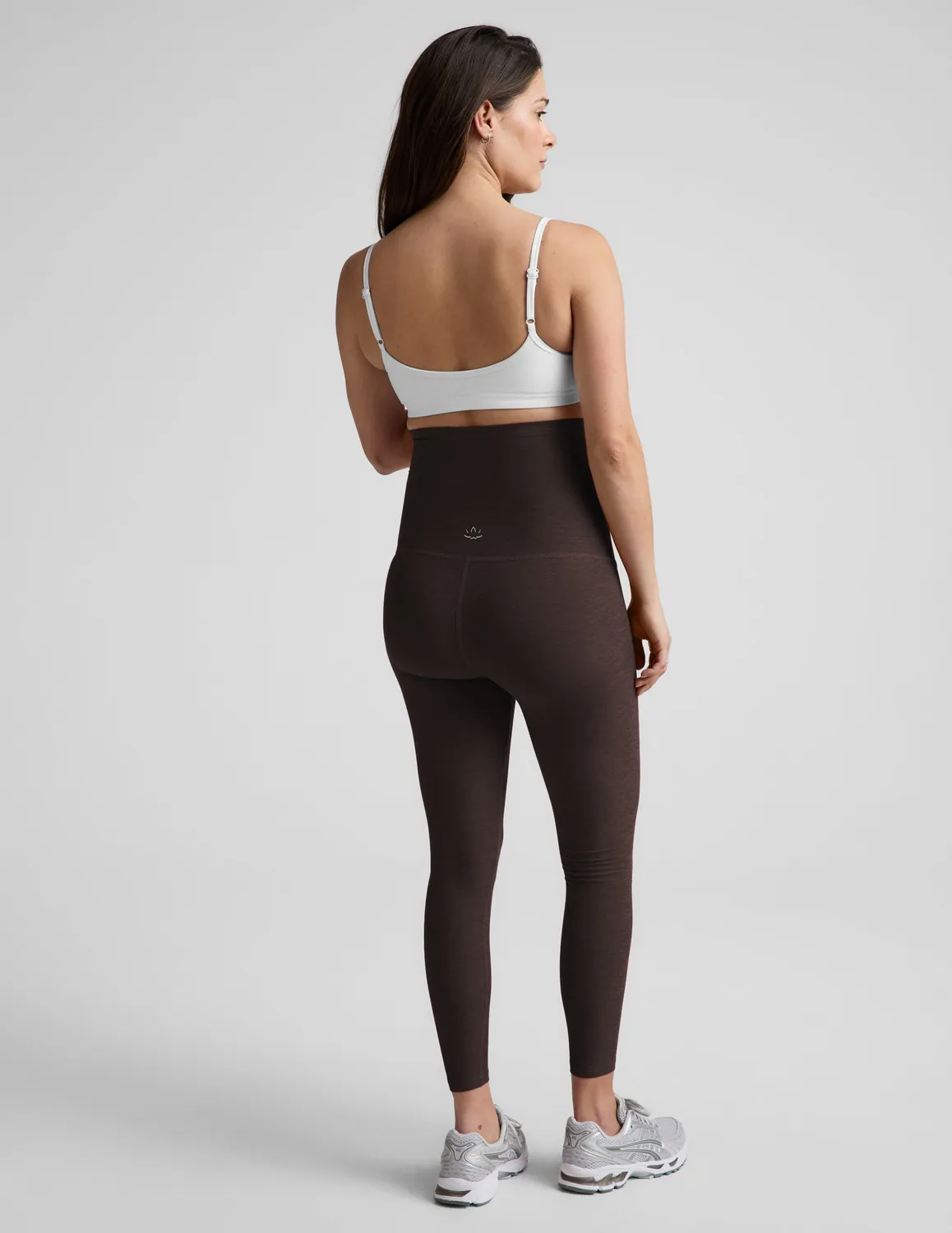 Beyond Yoga Spacedye Love the Bump Midi leggings Dark Chocolate gravid