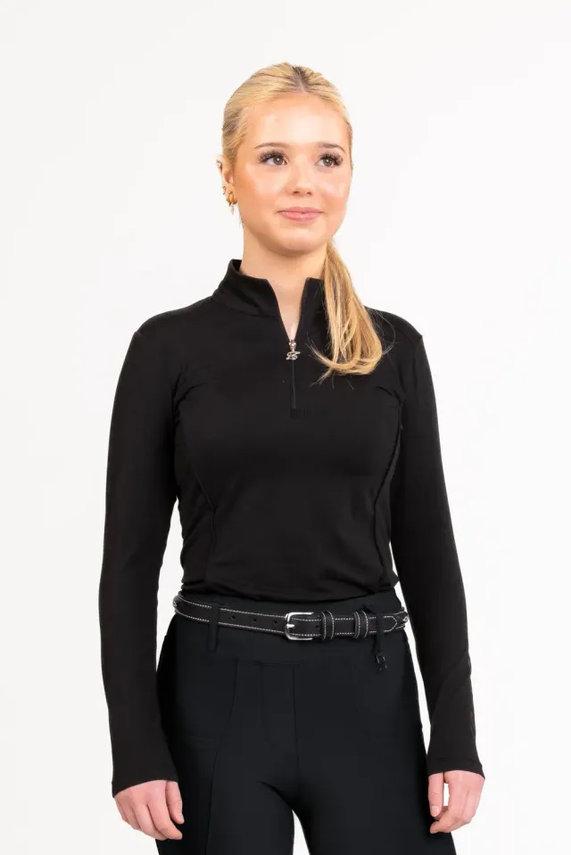 ZacZess YR Valencia Black Base Layer halvzip snabbtorkande