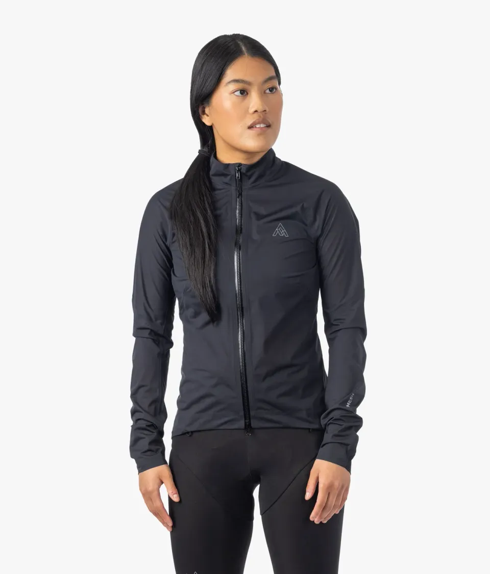 7MESH Mission Jacket regnjacka Black packbar