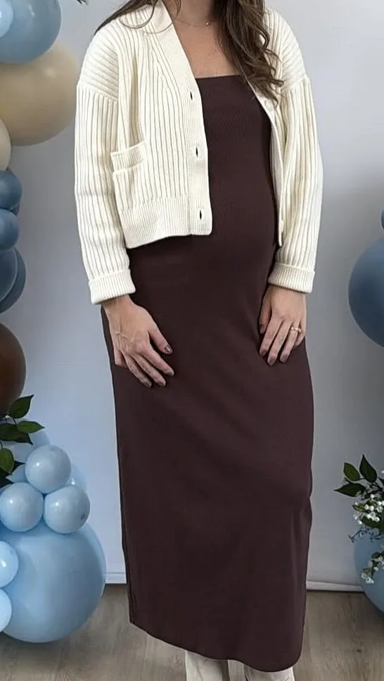 Beyond Yoga Wool Blend Cardigan kofta Gray Heather ullmix