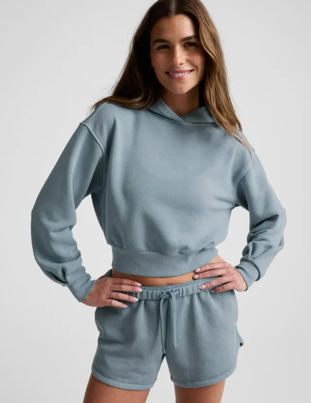Beyond Yoga Fade Out hoodie Washed After Dark Navy relaxed