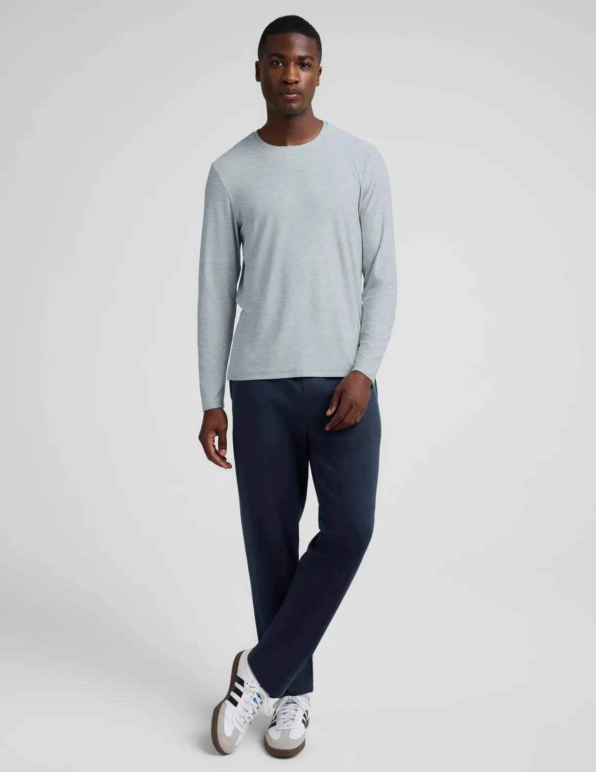 Beyond Yoga Always Beyond Long Sleeve Crew 2.0 tröja Cloud Drift luftig