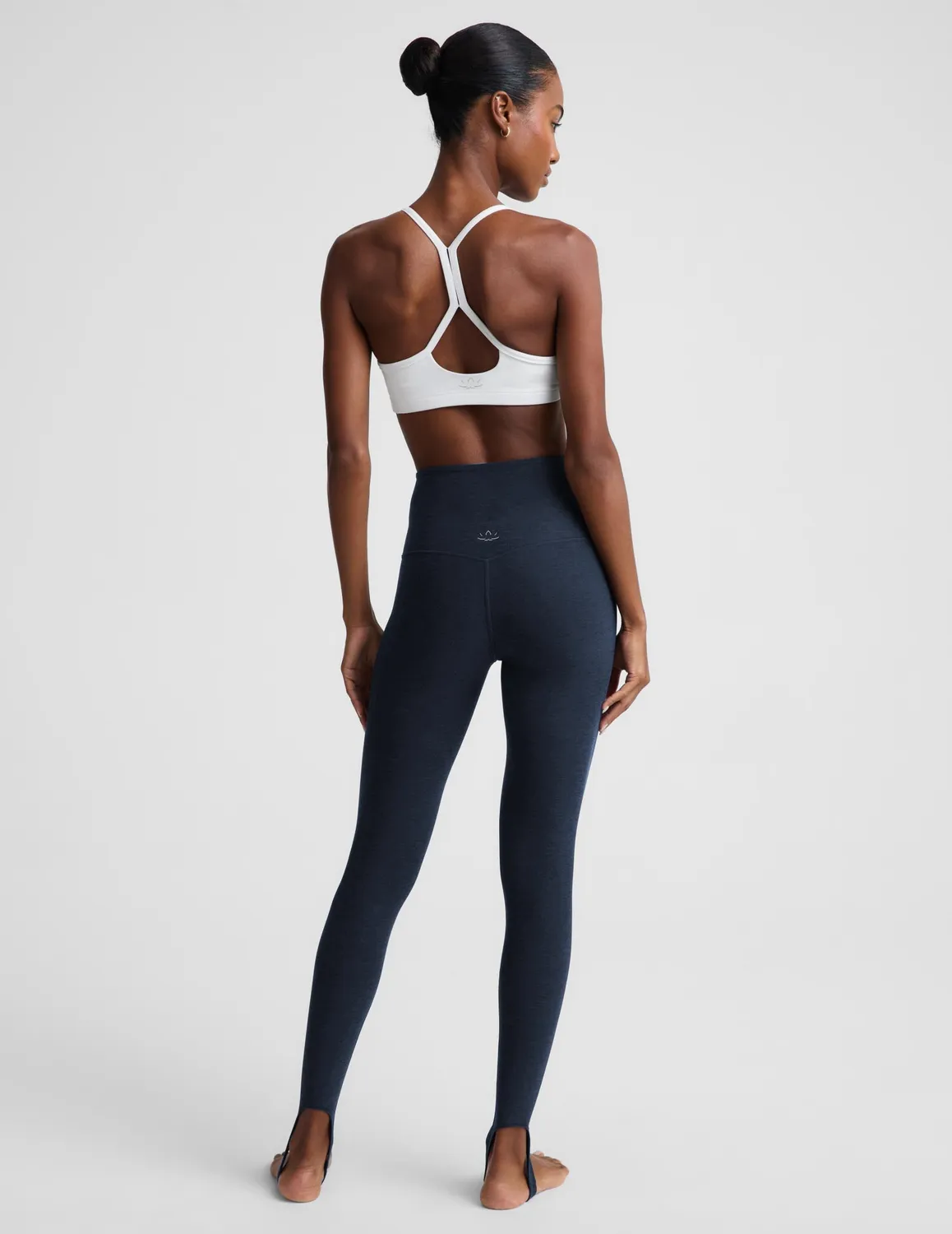Beyond Yoga Spacedye Stirrup Midi Legging tights Nocturnal Navy hög midja