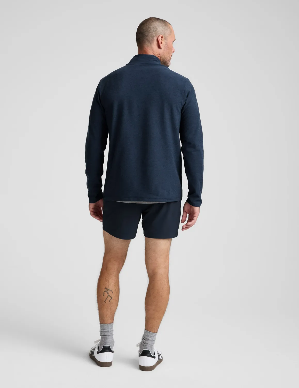 Beyond Yoga Pivotal 2.0 Men's Short 5" löpshorts Nocturnal Navy lätta