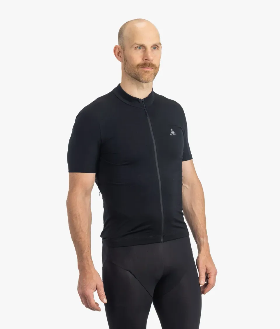 7MESH Ashlu Merino Jersey cykeltröja herr svart
