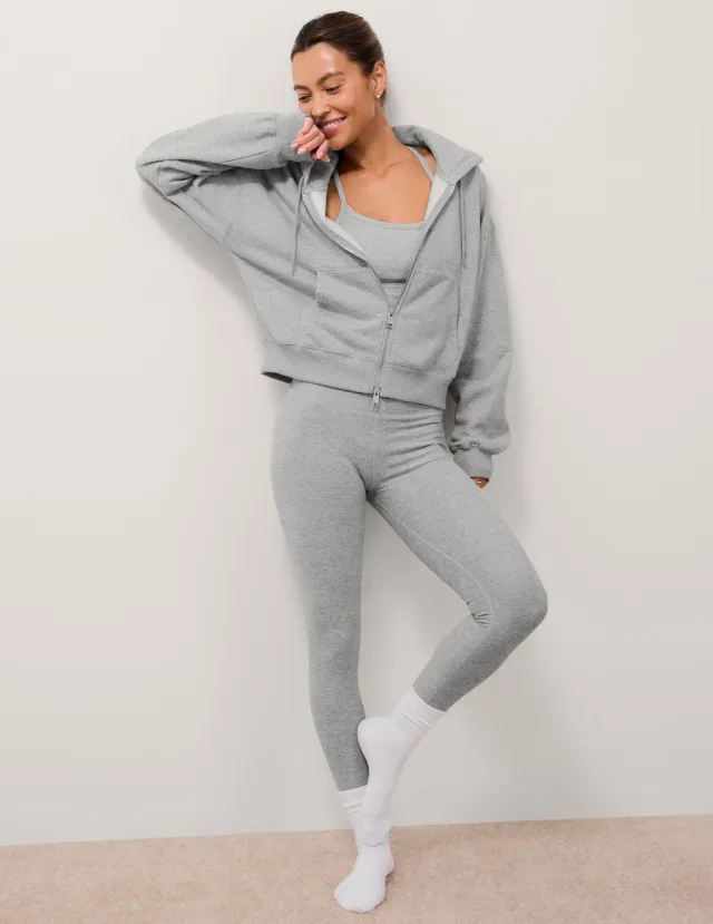Beyond Yoga Spacedye Caught In The Midi leggings Silver Mist hög midja