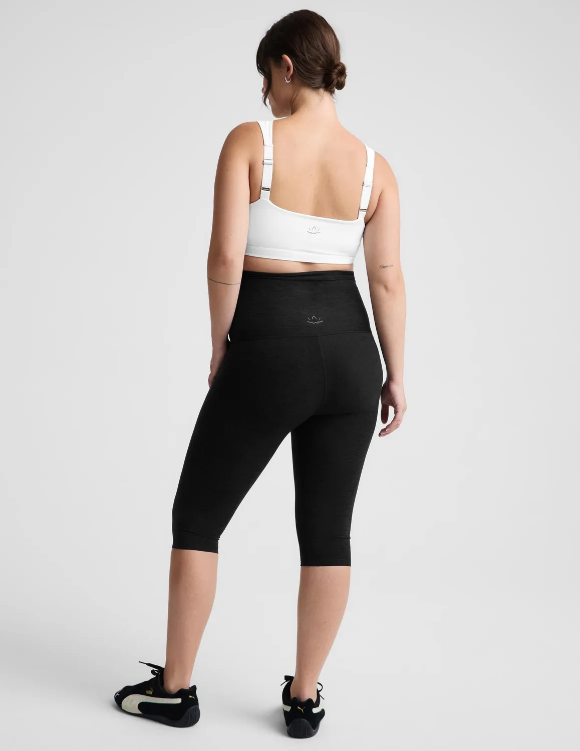 Beyond Yoga Spacedye Maternity Pedal Pusher leggings darkest night gravid