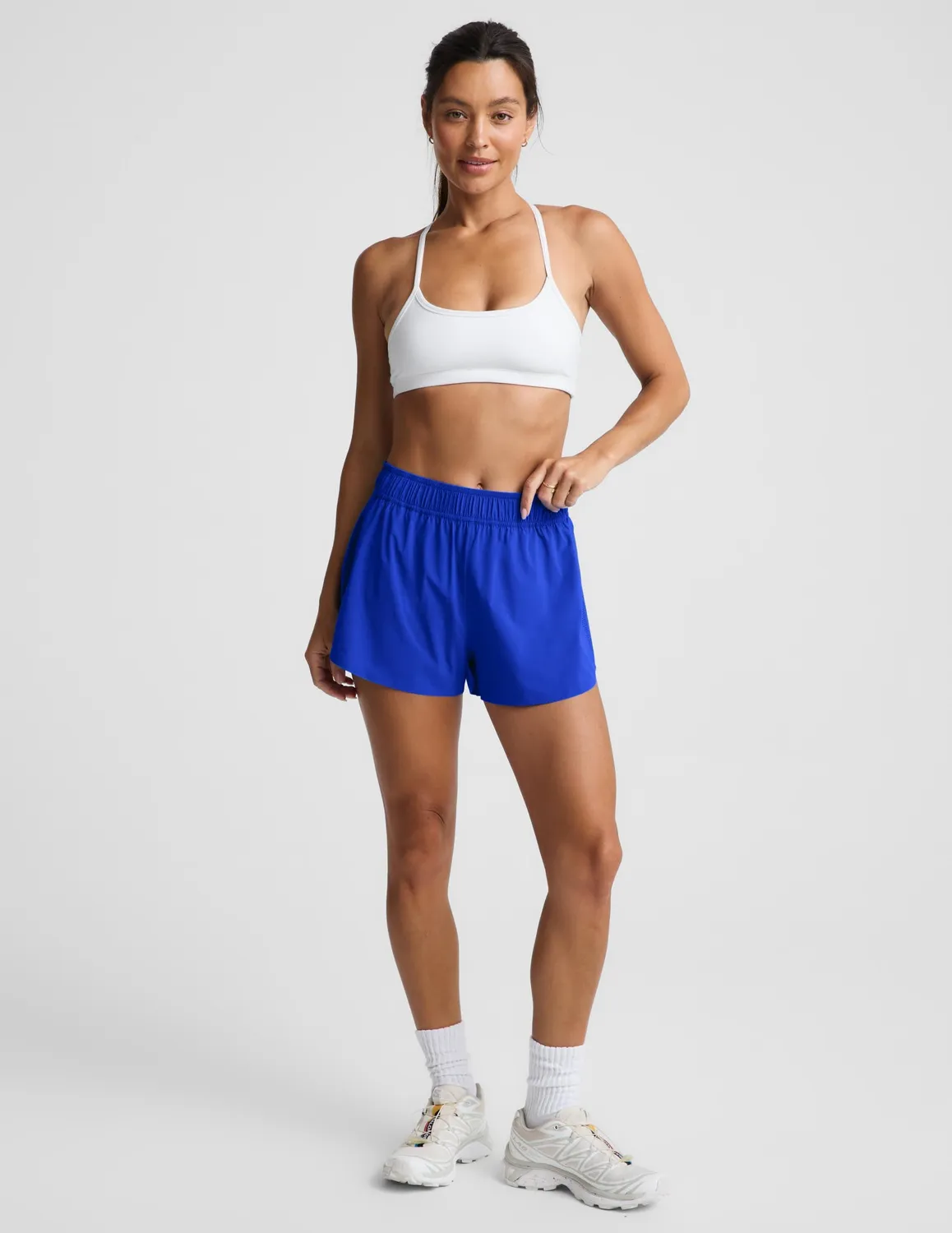 Beyond Yoga Solemate 2.5" löparshorts Ultra Blue mesh