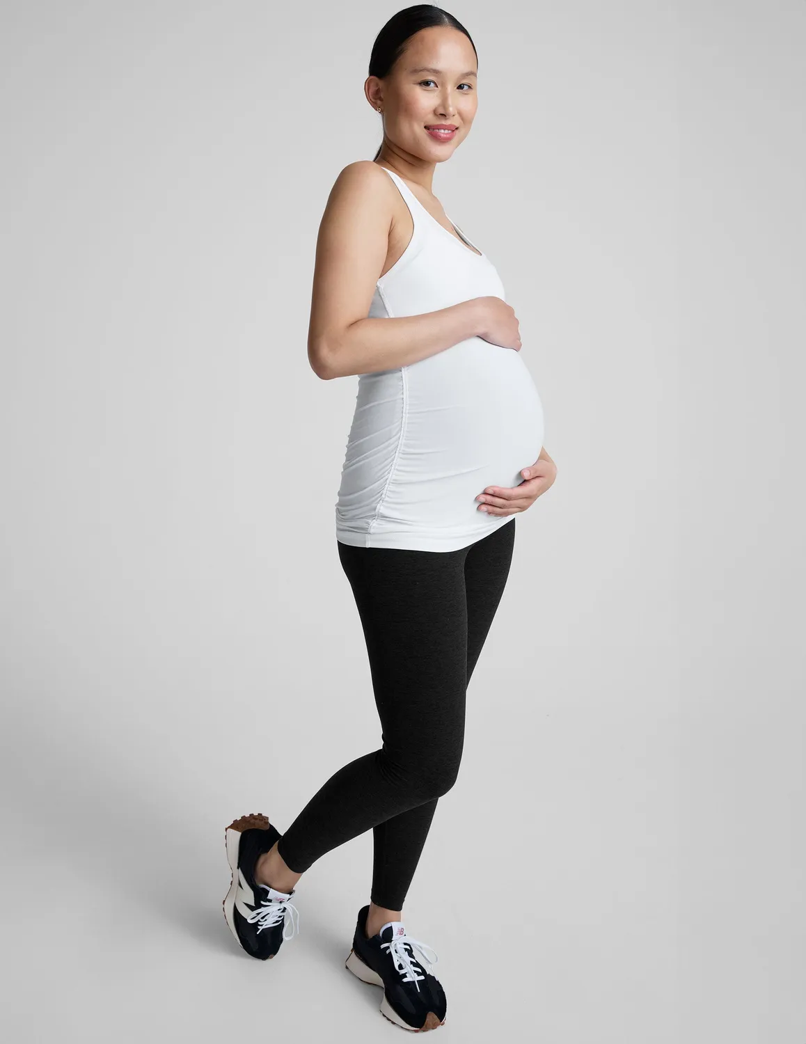 Beyond Yoga Featherweight Let It Grow Racerback Maternity Linne gravid