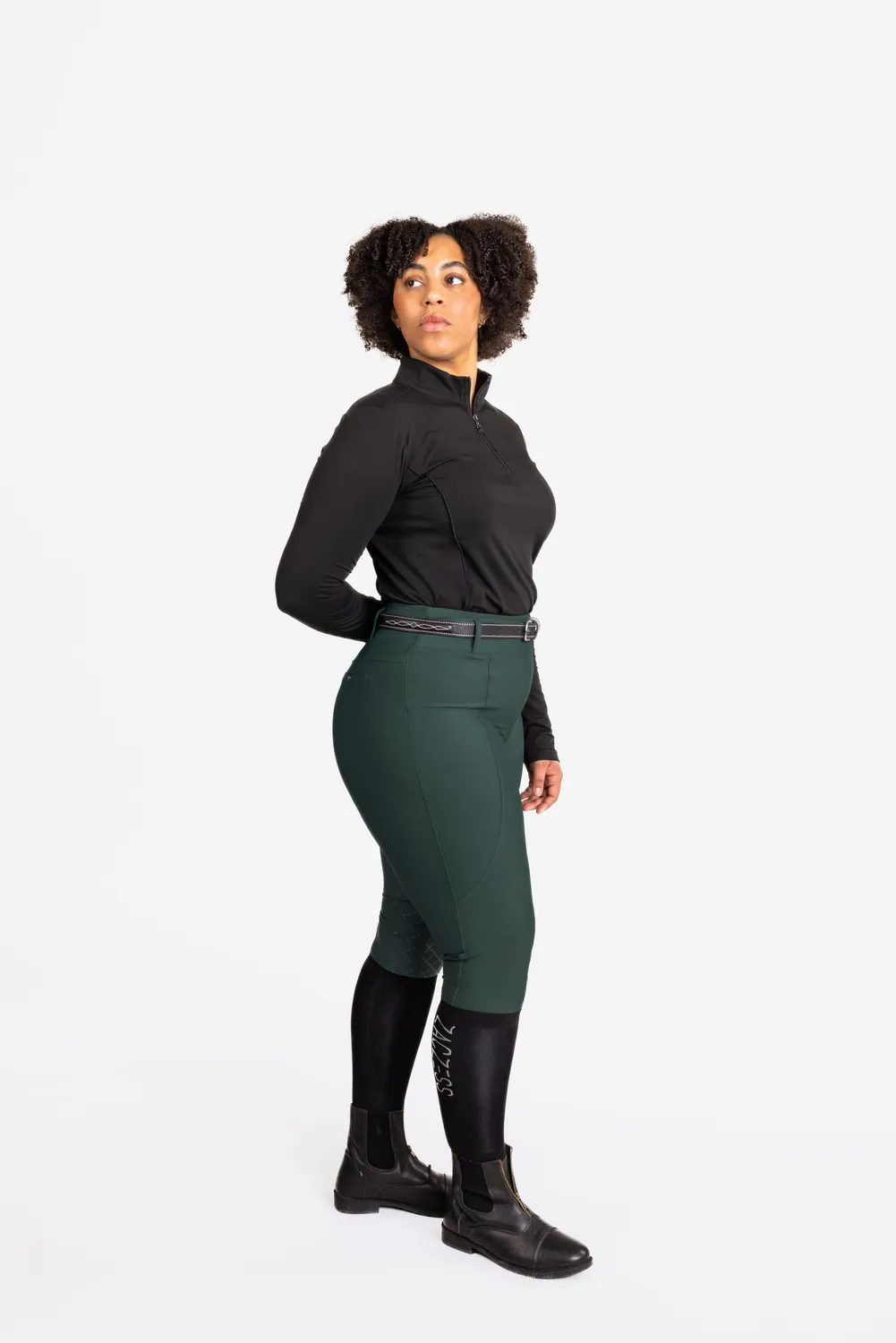 ZacZess London Hybrid ridleggings pine hög midja