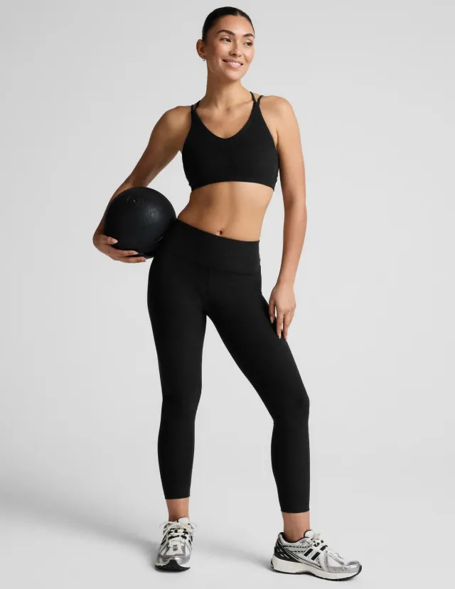 Beyond Yoga Spacedye Mid-Rise Legging leggings Darkest Night svart