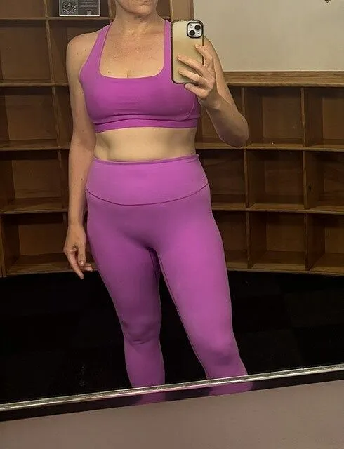 Beyond Yoga Glowzone High Waisted Midi Leggings Deep Ocean blå