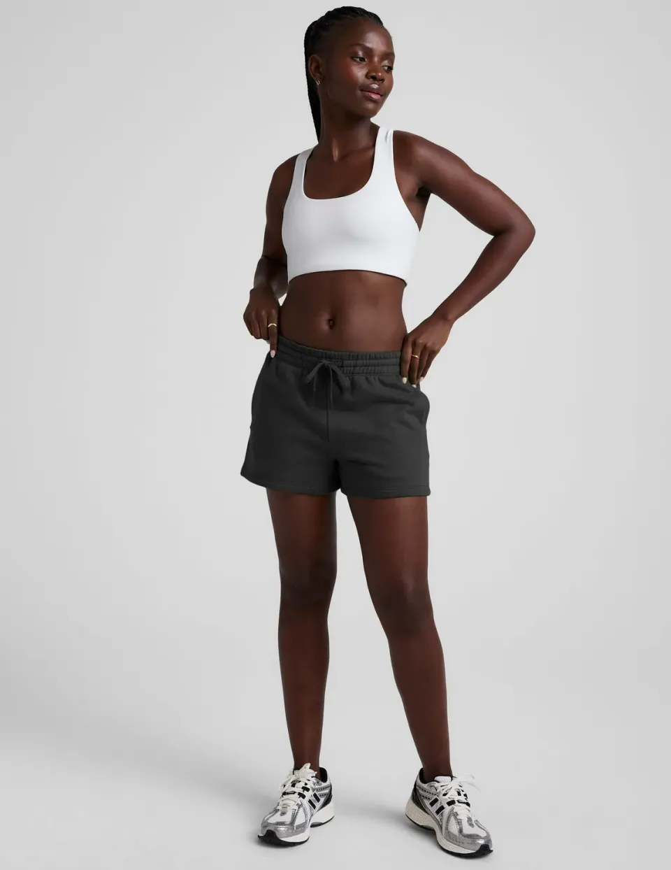 Beyond Yoga Spacedye Simplicity Long Line Bra 2.0 sportbh Cloud White mellanstöd